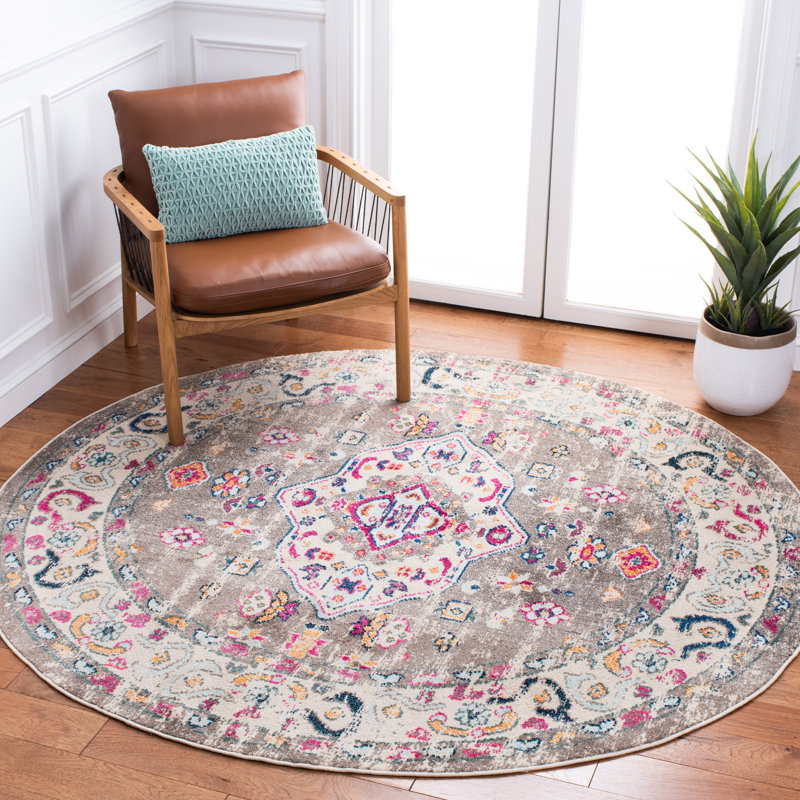 Yedidalga Performance Oriental Rug, Round 6'7"