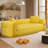 Floor Couch - 3 Seats Compression Sofa with Pillows Hybrid Sofa Pocketed Spring-782998073