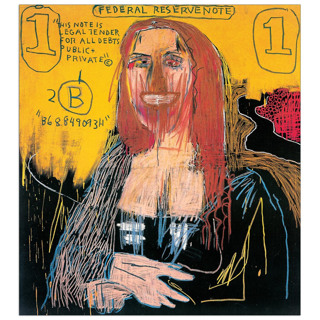 Poster „Mona Lisa” von Basquiat, Kunstdruck