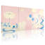 Ensemble de 3 impressions abstraites sur toile de lotus-570800426