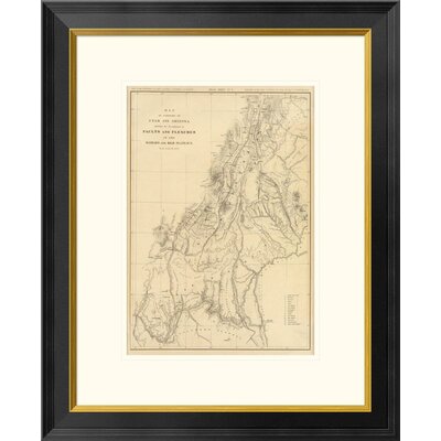 Map of portions of Utah and Arizona, 1879 Framed Graphic Art -  Global Gallery, DPF-295360-16-296