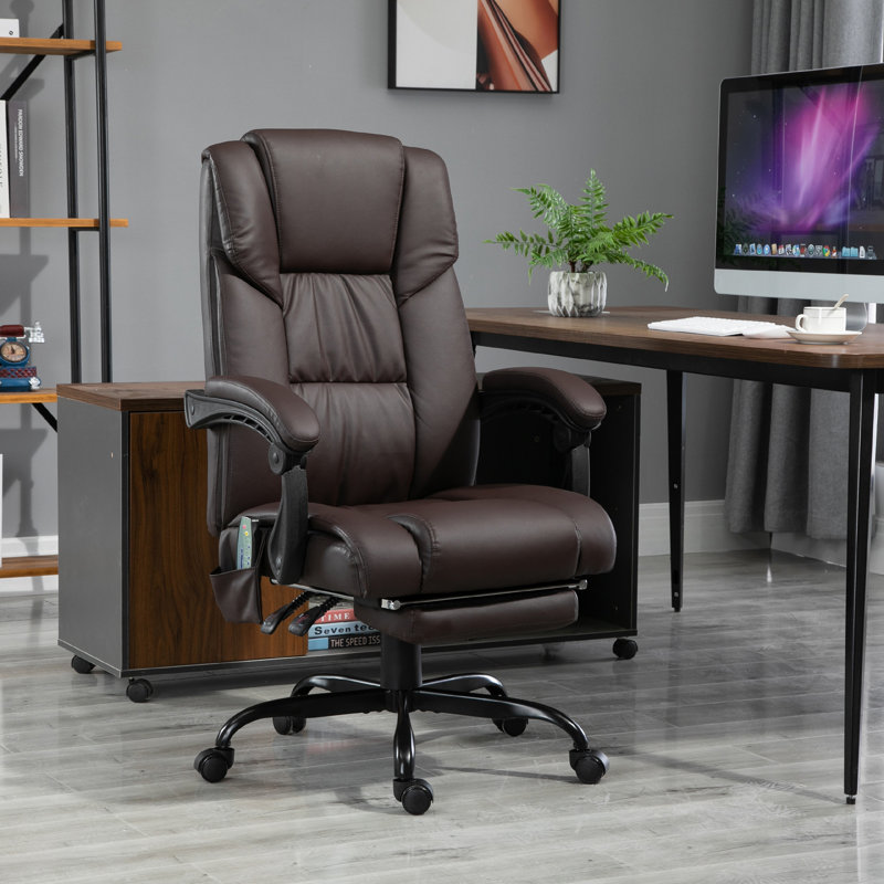 Executive Chair with Headrest, Brown