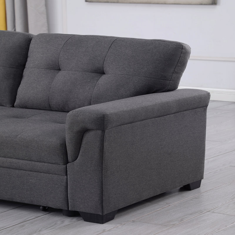 Sleeper, Reversible  Basic Sectional Sofa Sofa Sofa With Storage Chaise, Right Hand Facing