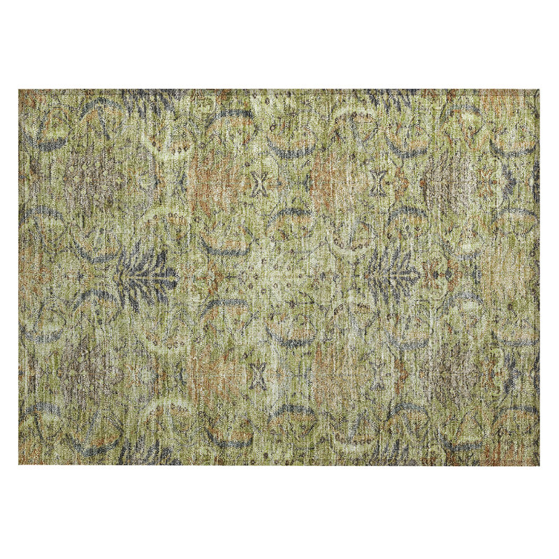 Chayil Area Rug with Non-Slip Backing, Rectangle 1'8" x 2'6"