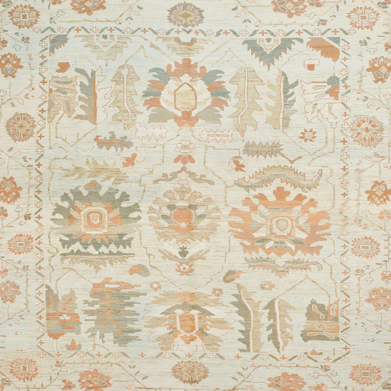 Tapis abstrait moderne 1614, Carré 5 pi