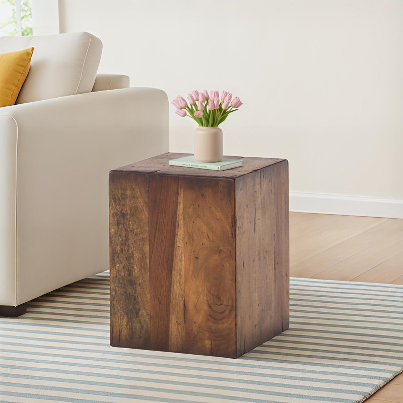 Mullane Solid Wood Top End Table