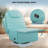 32.9" Wide Swivel Accent Chair, Single Seater 360 Rotation, Recliner with padded Seat and Backrest-1402619607