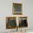 Elegant 3-Piece Mirror Set, Bright Gold Frame, 15.7 x 15.7 x 1.2 inches | 100% MDF with Laminated Finish, Eco-Friendly Flotal-E Mirror | Perfect for Traditional Home Décor, Wall-Mountable Design
