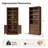 Eduardo 78"H X 33.5"W Transitional Solid Wood Frame Bookcase With Multi-Purpose Shelf-322083406