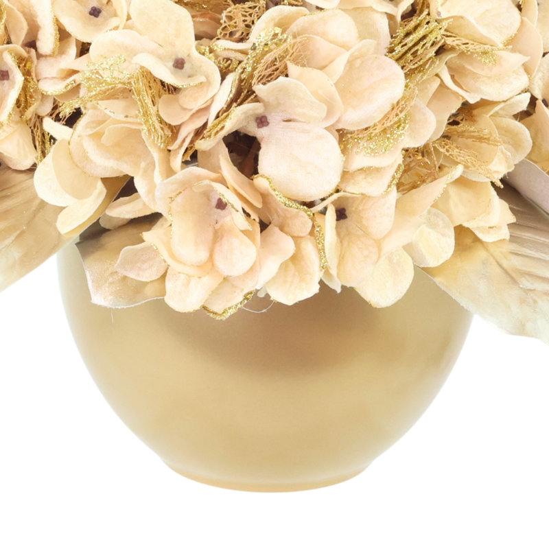 Beaverton Magnolia Faux Floral in Pot, Cream
