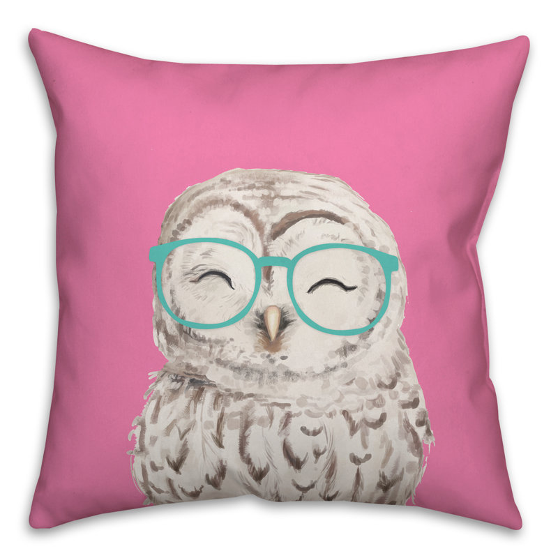 Outdoor Reversible Throw Pillow, Pink