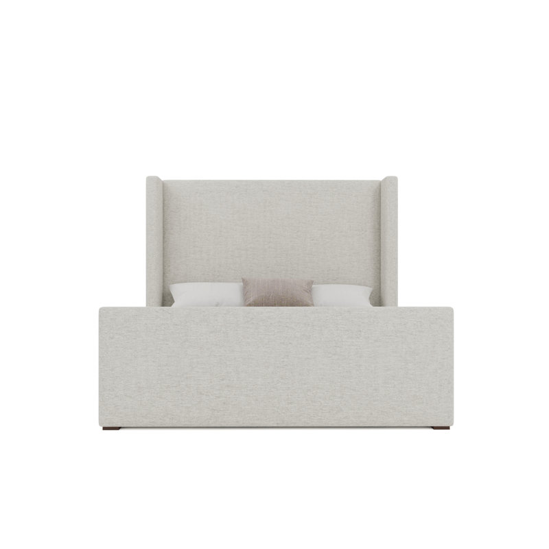 Aylet Luxe Footboard Mid Bed, Cream, King