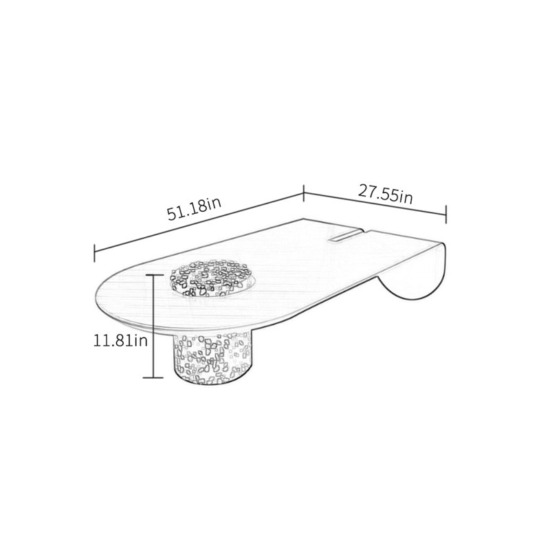 Table basse simple de style italien