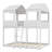 Wood Bunk Bed With Roof, Window, Guardrail-1161886594