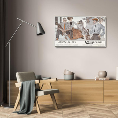 "Arrow Collars. Cluett Shirts" by  J.C. Leyendecker - Gallery Wrap Canvas Wall Art