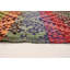 Tapis tissé à la main 5 pi 4 po x 11 pi 4 po en laine rouge foncé/bleu/doré tissé à la main Brimmer