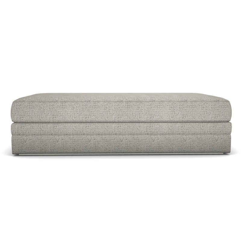 Boyden By Thom Ficilia Ottoman, Tuck Graphite, Casa Blanca