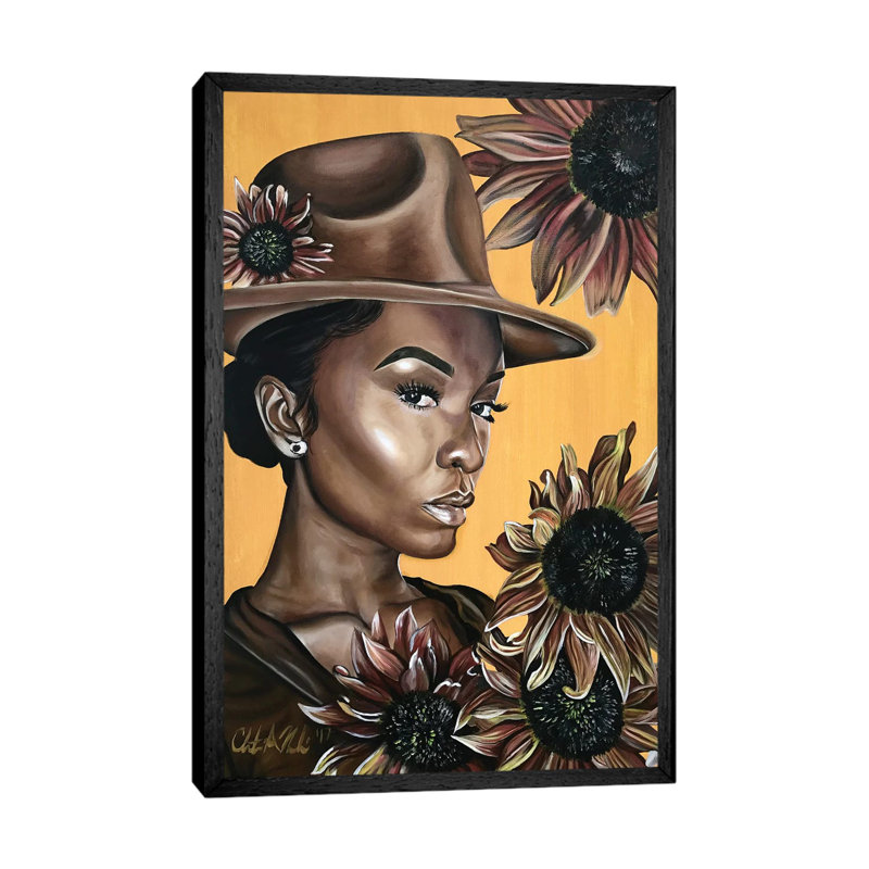 Her 1 Piece Painting on Canvas, 66.04 cm H x 45.72 cm W, Black Framed