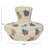 Cotton Mache Vase in Spring Blossoms