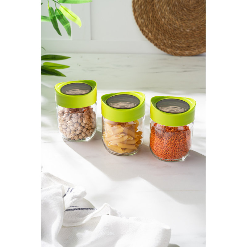 Ensemble de pots (3 pièces), H 5,9 po x l 3,1 po x P 3,5 po