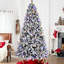 Arbre de Noël PE + PVC flocé-132793543