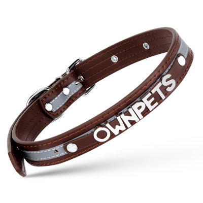 Adjustable Microfiber Leather Personalized Dog Collar
