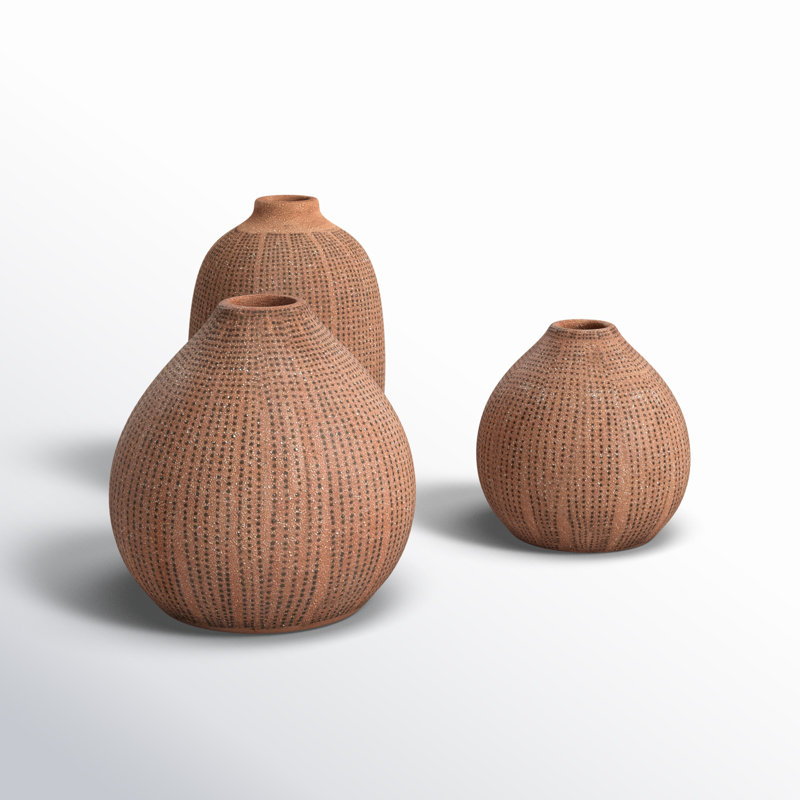 Ilma Stoneware Table Vase, Natural