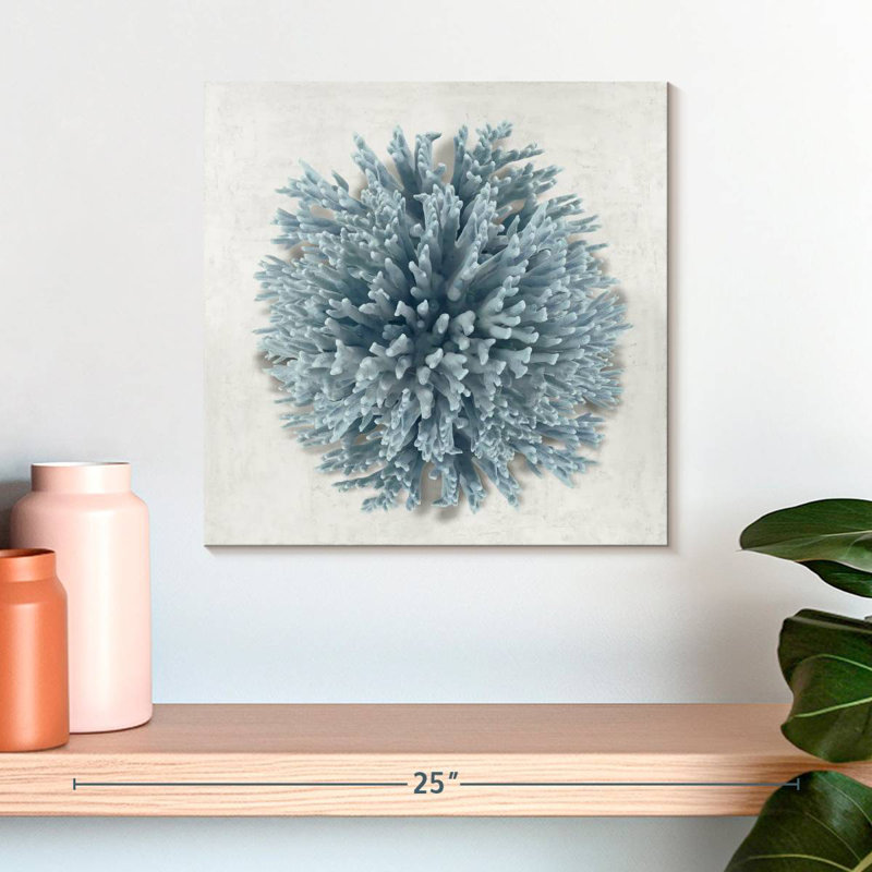 Bleu corail Brampt I, H 16 po x l 16 po