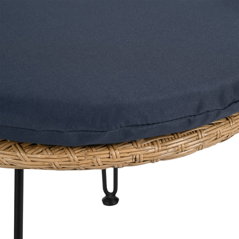 Ensemble de loisirs d'extérieur, Bleu très foncé, Noir, naturel