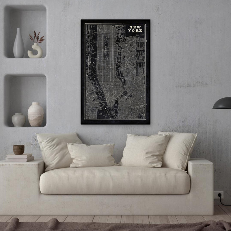 Plan bleu de New York, H 36 po x l 24 po