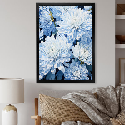 Minimalisme des mamans en bleu discret et blanc I sur toile