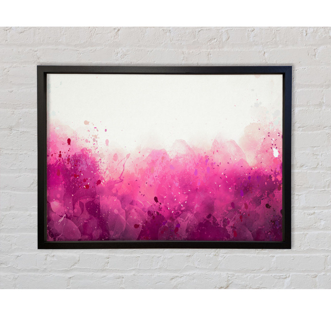 Pink Blushes Of Colour - Einzelner Bilderrahmen Kunstdrucke auf Leinwand