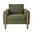 Elara Modern Oversized Upholstered Accent Chair with Curved Handrail and Wooden Legs-2106457574