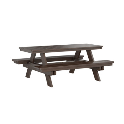 Outdoor Rectangular Picnic Table