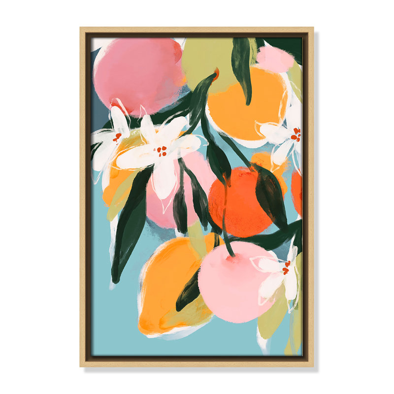 «Fruit Summer I Print» par Treechild, H 19,5 po x l 13,5 po, Flotteur naturel