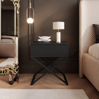 45 cm W Bedside Table