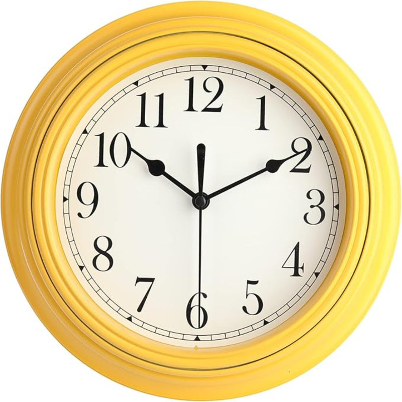 Horloge murale silencieuse 9 po