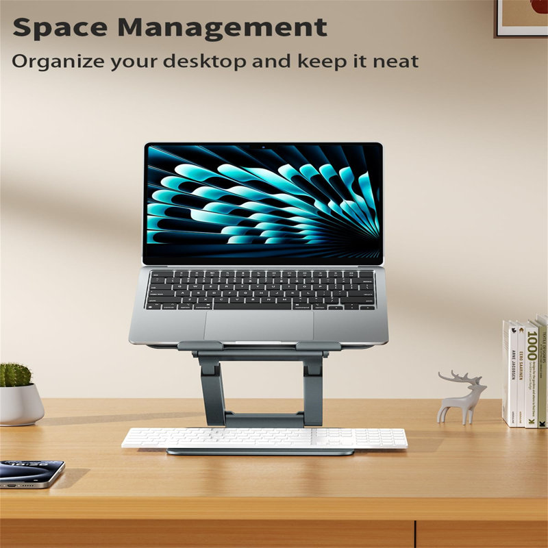 Metal Stackable Monitor Stand, Grey
