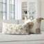 Housse de coussin lombaire Bodhi beige à imprimé floral, 35,5 x 71 cm-135246703-135246706
