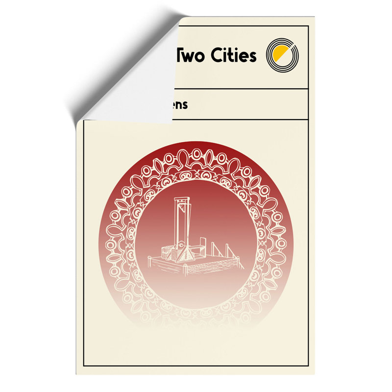 Book Cover A Tale Of Two Cities Charles Dickens - No Frame Print, 59cm H x 42cm W x 0.1cm D