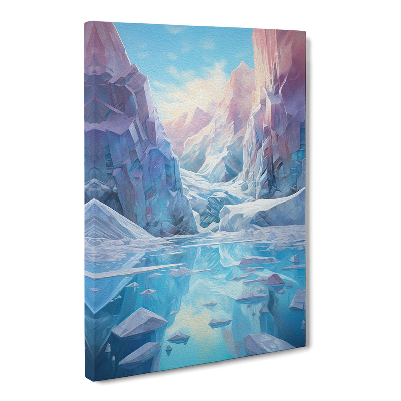 Glacier Futurism - No Frame Print, 60cm H x 40cm W x 3cm D