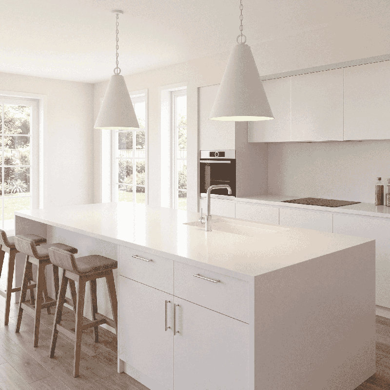 Grenadine 1 - Light Single Pendant, White
