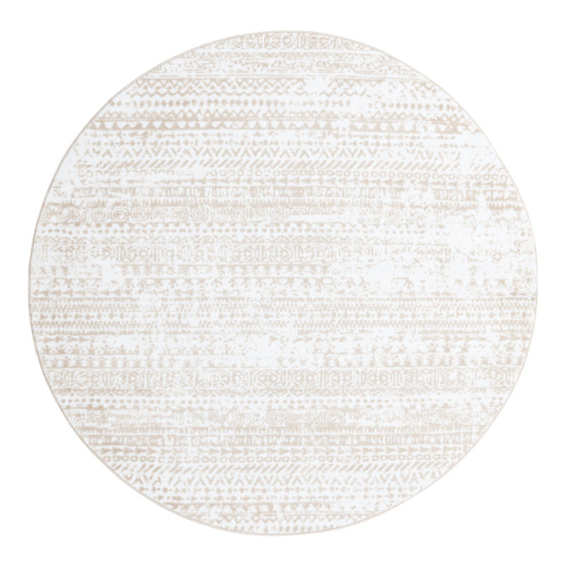 Ardussi Abstract Indoor Rug, Round 6'