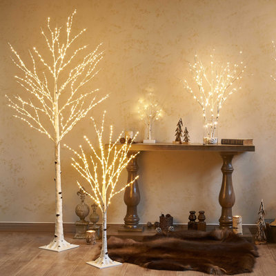 120" Pre-Lit Birch Tree