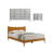 Sandara Modern Solid Wood Fully Assemble 3 Piece Bedroom Set-236094087-236094086