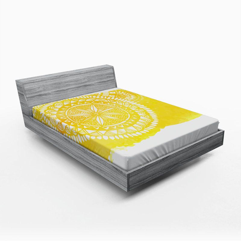 Microfiber Abstract Fitted Sheet, Full Fitted Sheet