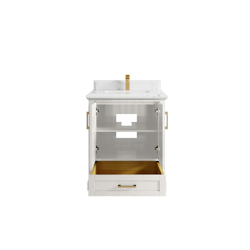 Boston 30 po X P 22 po Meuble-lavabo simple en albâtre, Empira