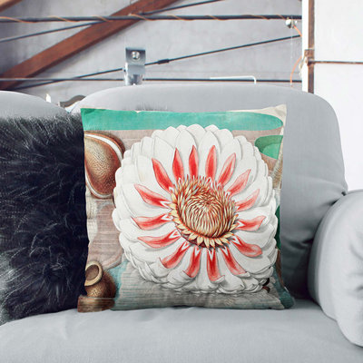Floral Square Throw Cushion