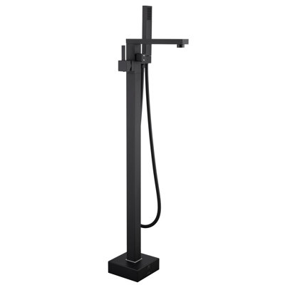 1 Handle Floor Freestanding Tub Filler with Diverter