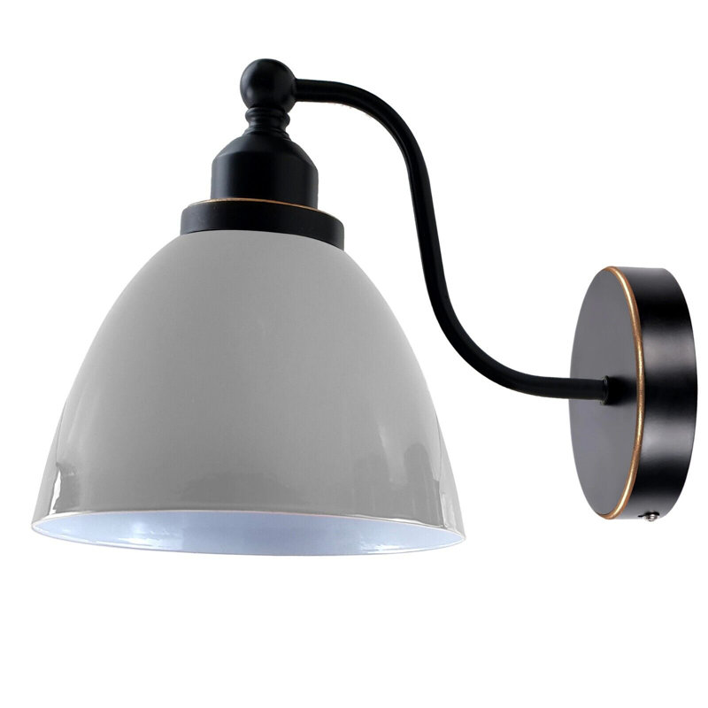 Mcclary Armed Sconce, White, No